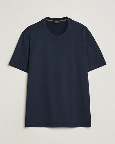 Herren |  | Brioni | Short Sleeve Cotton T-Shirt Navy
