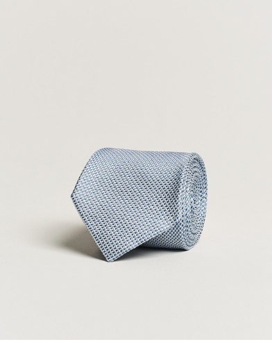 Herren |  | Brioni | Structured Silk Tie Light Blue
