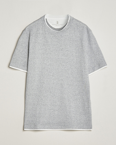 Herren |  | Brunello Cucinelli | Cotton/Linen T-Shirt Light Grey