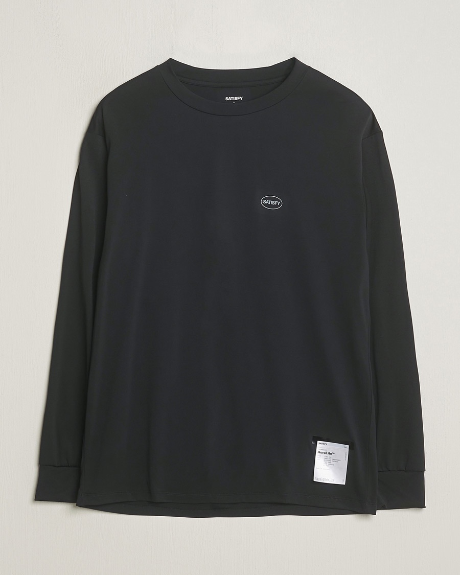 Herren | T-Shirts | Satisfy | AuraLite Long Sleeve T-Shirt Black