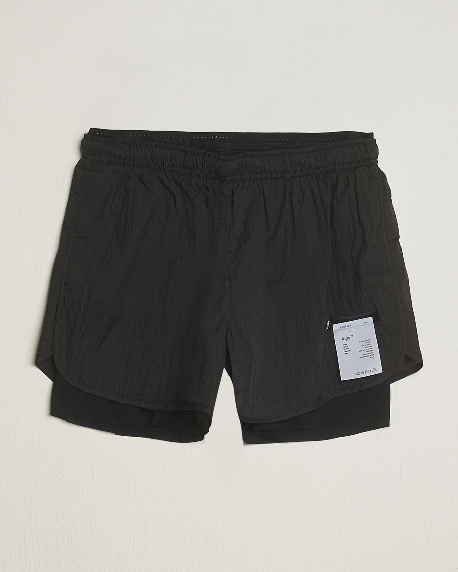 Herren | Satisfy | Satisfy | Rippy 3 Inch Trail Shorts Black
