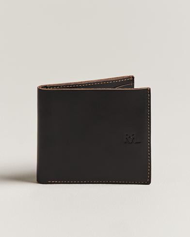 Herren |  | RRL | Tumbled Leather Billfold Wallet Black/Brown