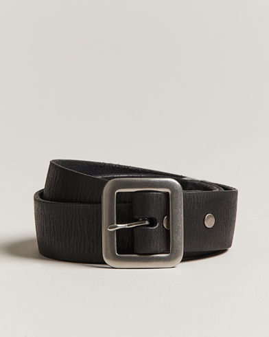 Herren |  | RRL | Tumbled Leather Belt Vintage Black