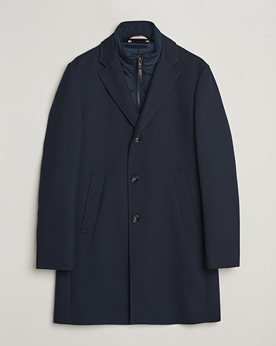 Herren | Mäntel | BOSS BLACK | Hyde Cotton Coat Dark Blue
