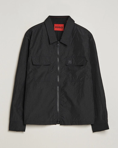 Herren |  | HUGO | Emalo Full-Zip Overshirt Black