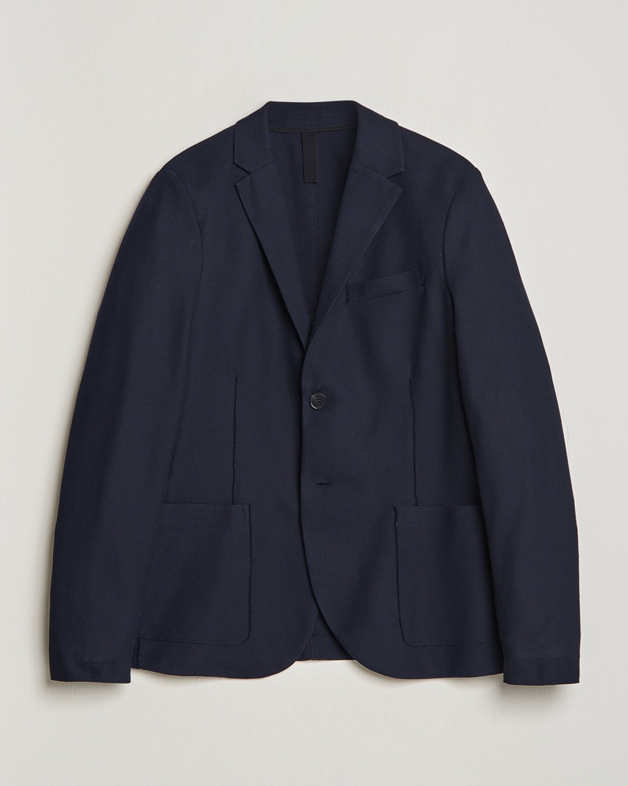 Herren | | Harris Wharf London | Loro Piana Honey Comb Blazer Navy