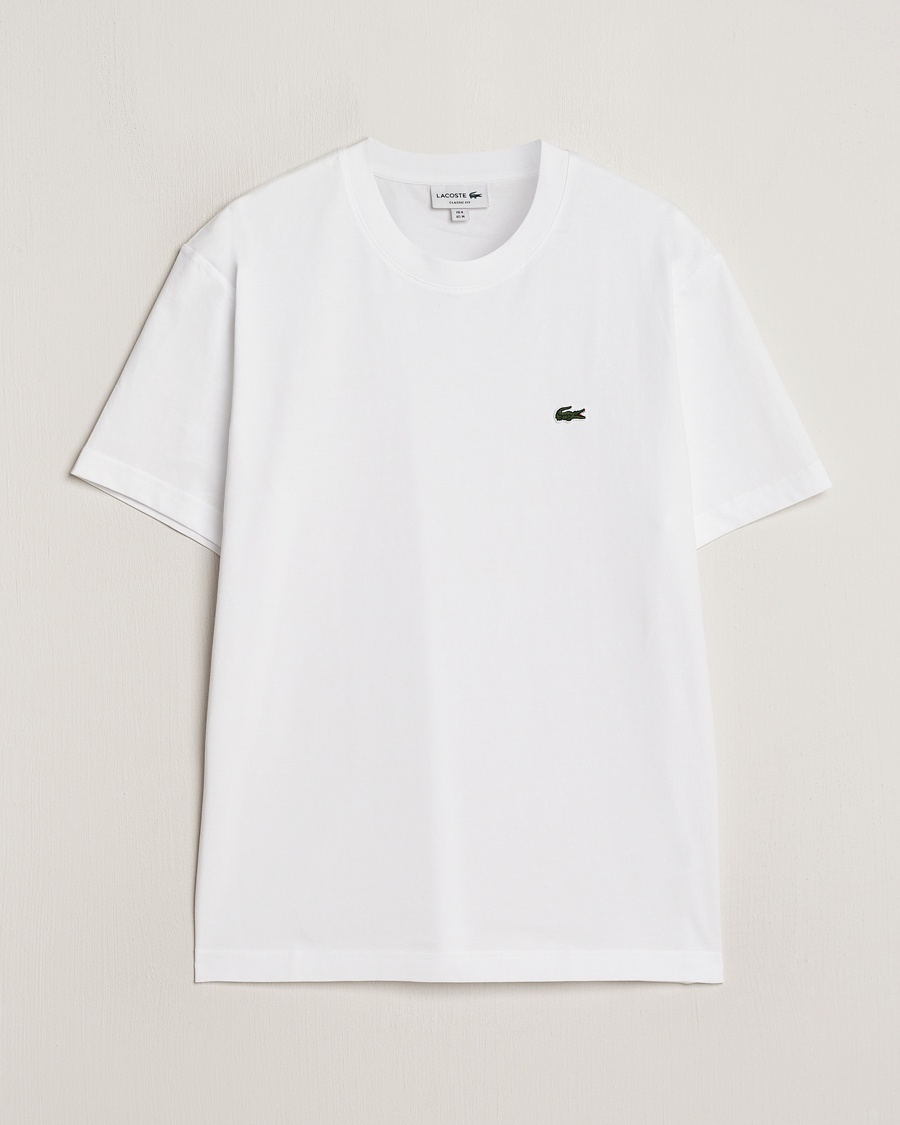 Herren | Weiße T-Shirts | Lacoste | Crew Neck T-Shirt White