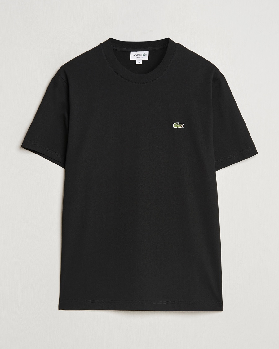 Herren | Schwartze t-shirts | Lacoste | Crew Neck T-Shirt Black