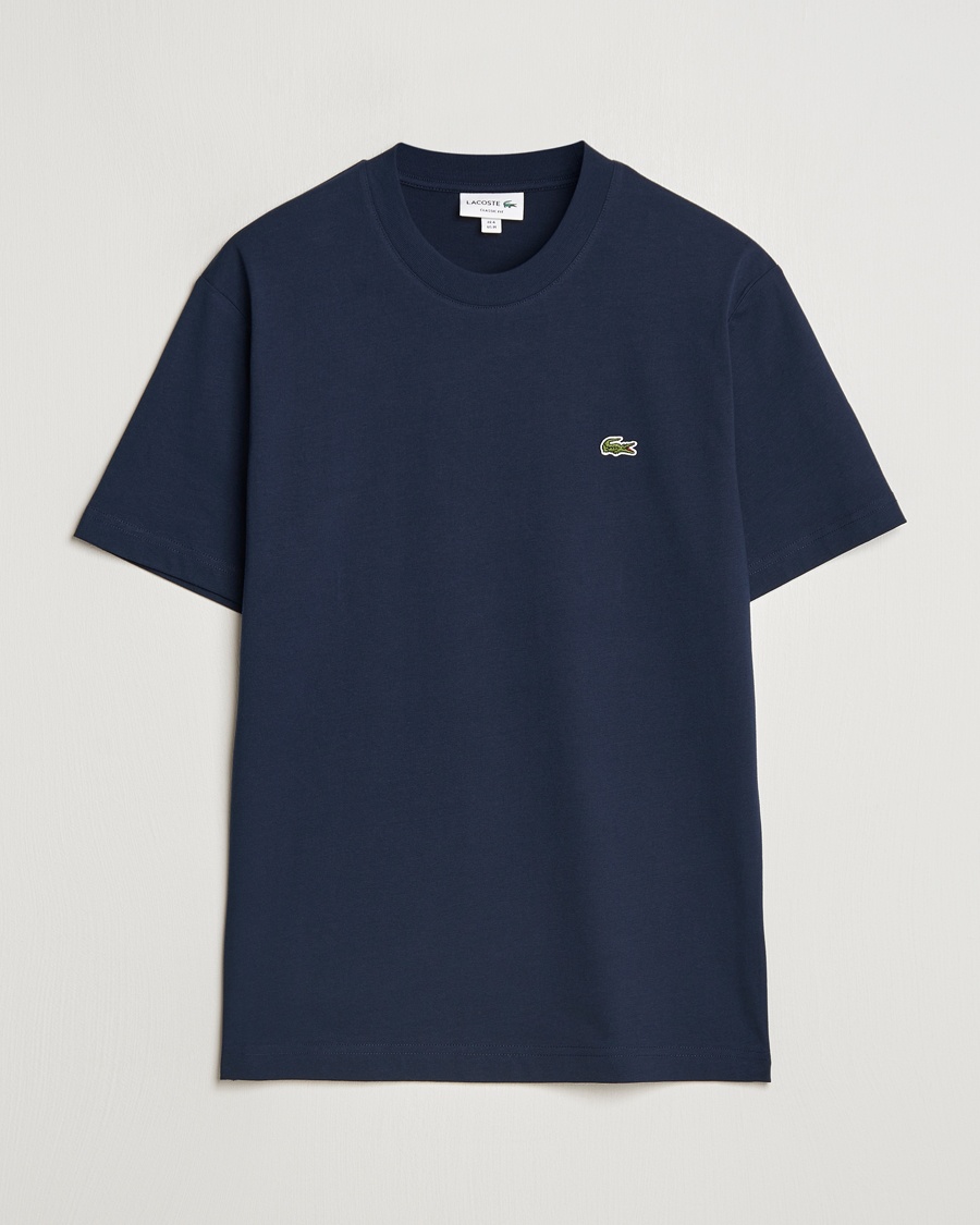 Lacoste Crew Neck T-Shirt Navy Blue – Blau