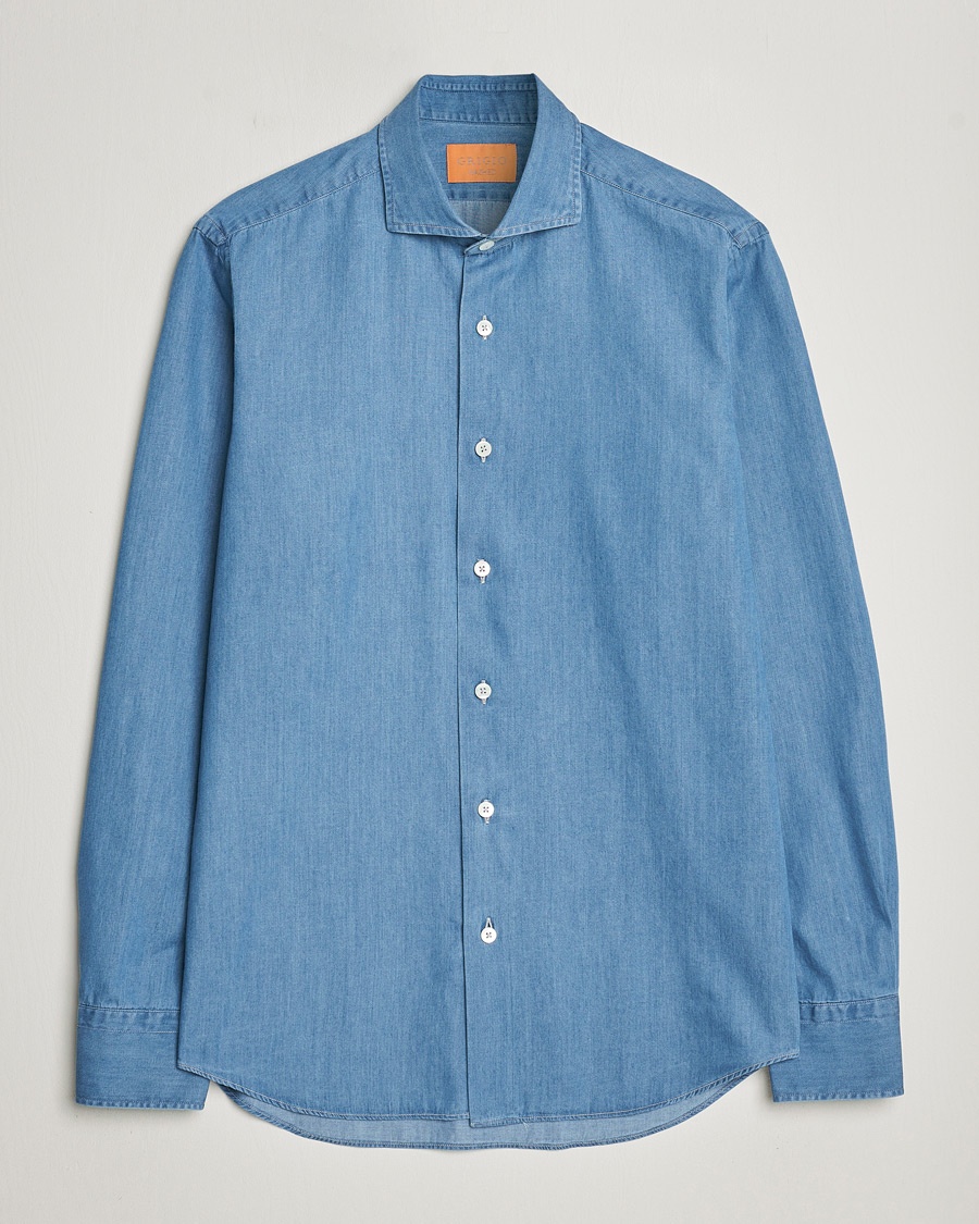 Grigio Denim Shirt Medium Blue – Blau