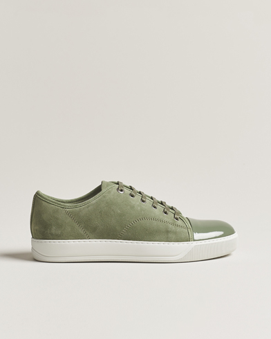 Herren |  | Lanvin | Patent Cap Toe Sneaker Green