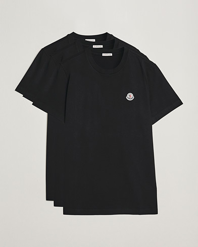 Herren |  | Moncler | 3-Pack T-Shirt Black