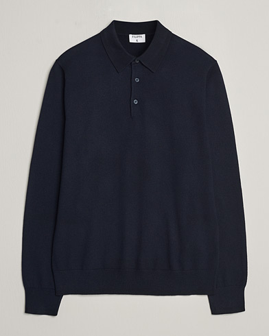  Knitted Polo Shirt Navy
