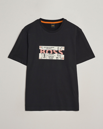 Herren |  | BOSS ORANGE | Printed Crew Neck T-Shirt Black