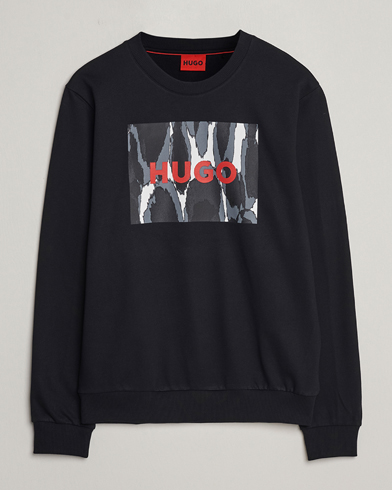 Herren | Kleidung | HUGO | Duragol Printed Logo Sweatshirt Black