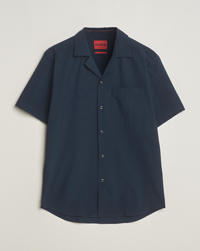 Herren |  | HUGO | Ellino Short Sleeve Shirt Dark Blue