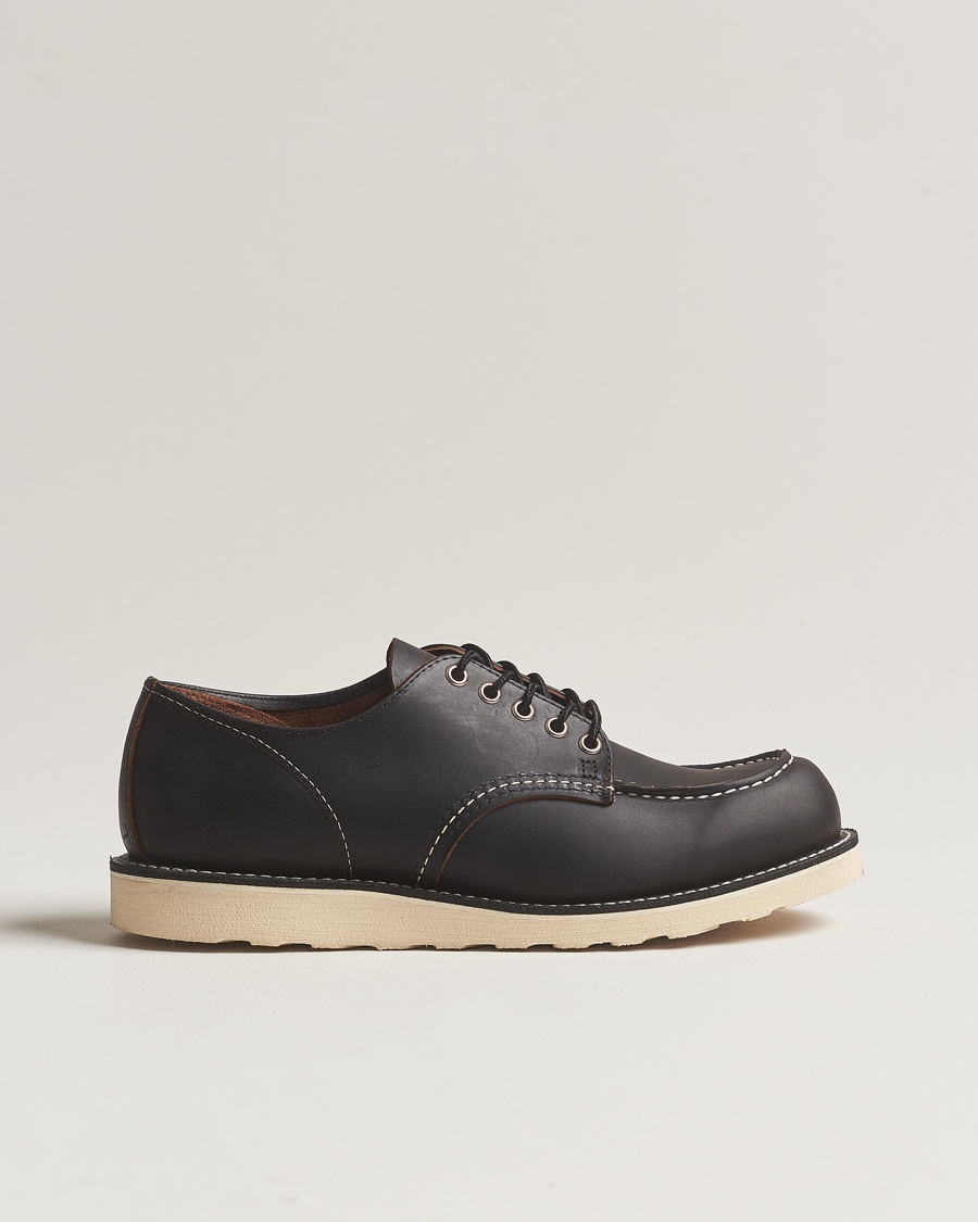  Moc Toe Oxford Black Prairie Leather