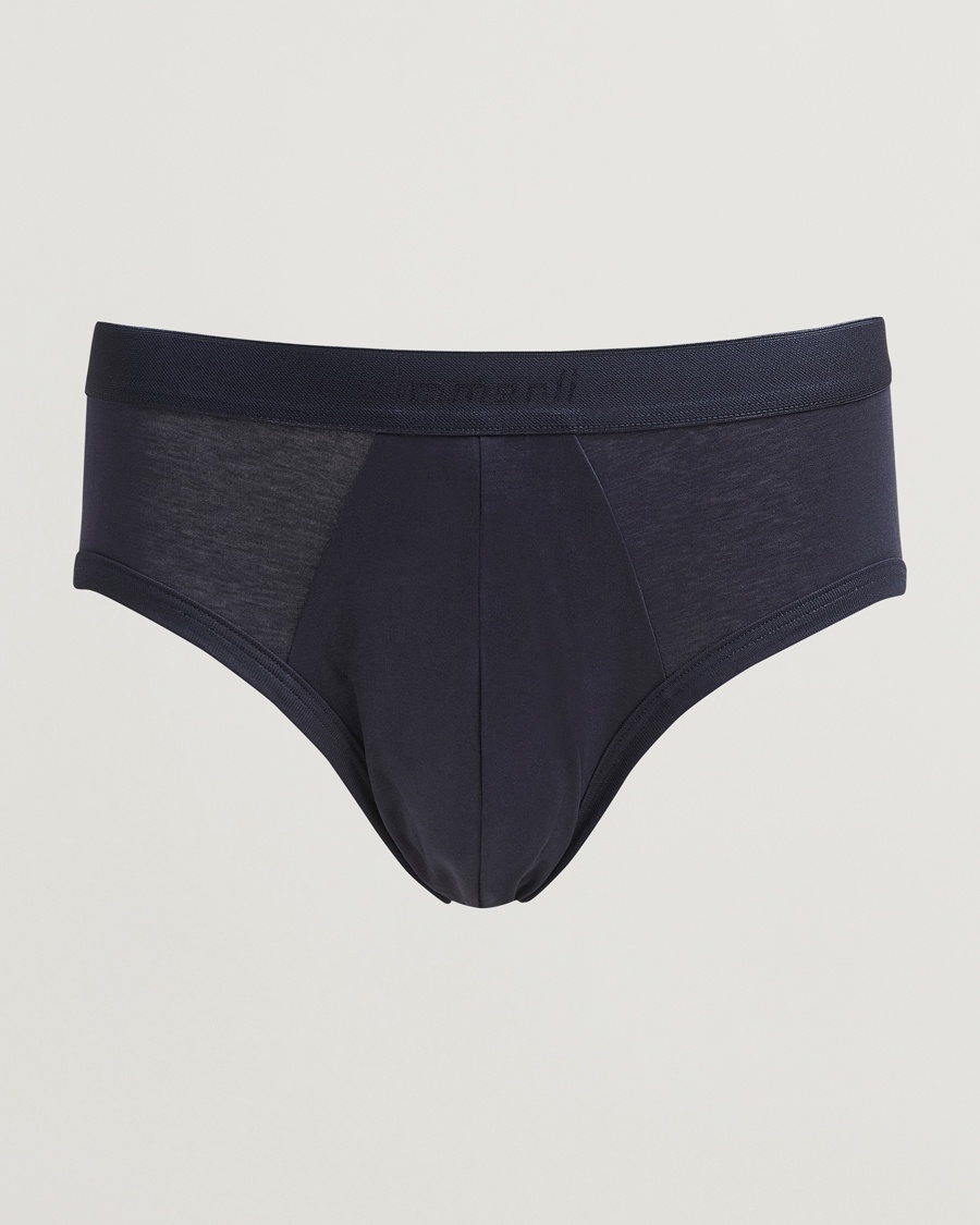 Herren | Slips | Zimmerli of Switzerland | Sea Island Cotton Briefs Navy