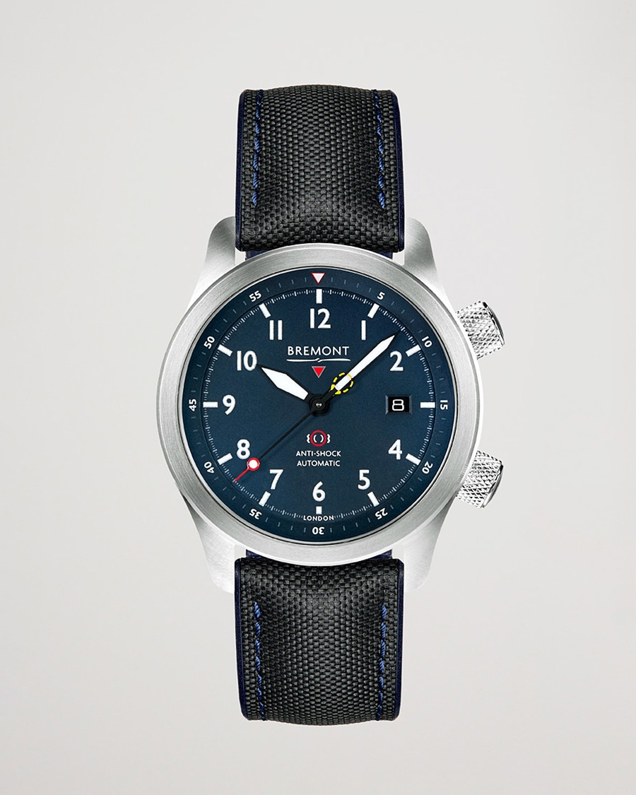 Bremont Pre-Owned MBII Pilot Watch 43mm Blue Dial Silver bei Care  