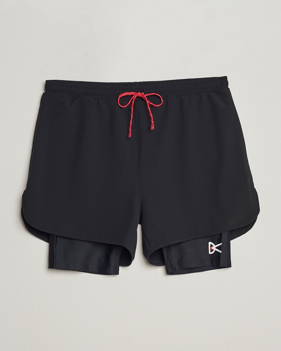 Herren | Funktionsshorts | District Vision | Layered Trail Shorts Black