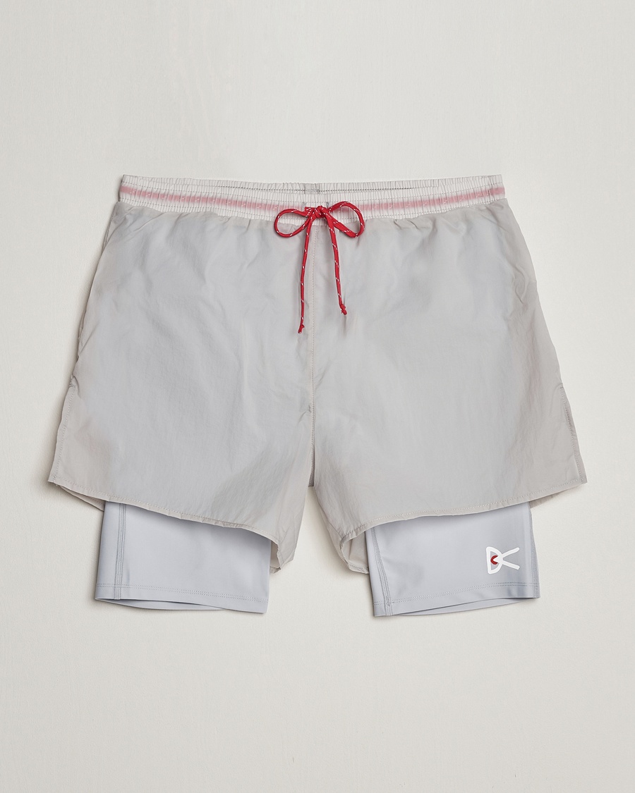 Herren | Funktionsshorts | District Vision | Ripstop Layered Trail Shorts Moonbeam
