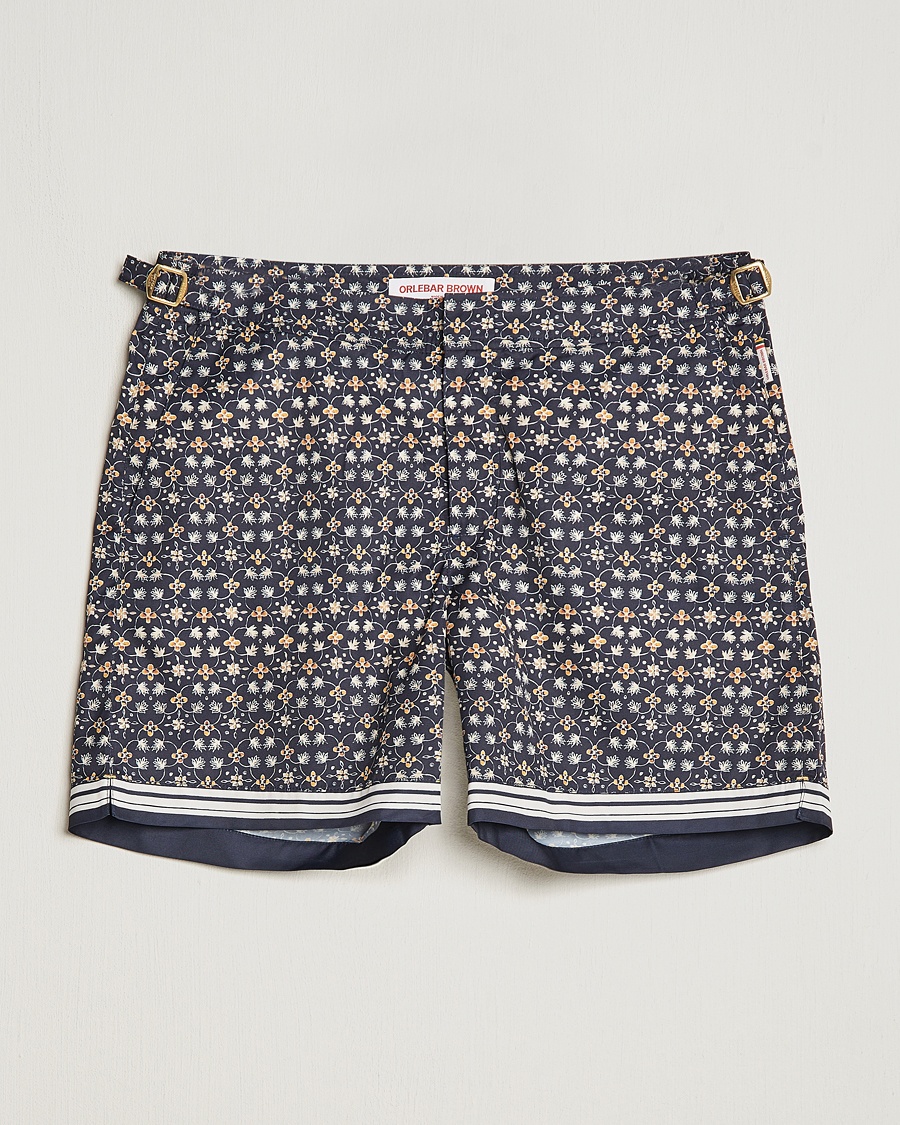 Herren | Badeshorts mit Side adjuster | Orlebar Brown | Bulldog Fiore Printed Swim Shorts Night Iris