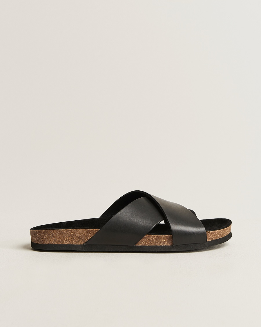 Herren | | Myrqvist | Solvik Sandals Black Calf