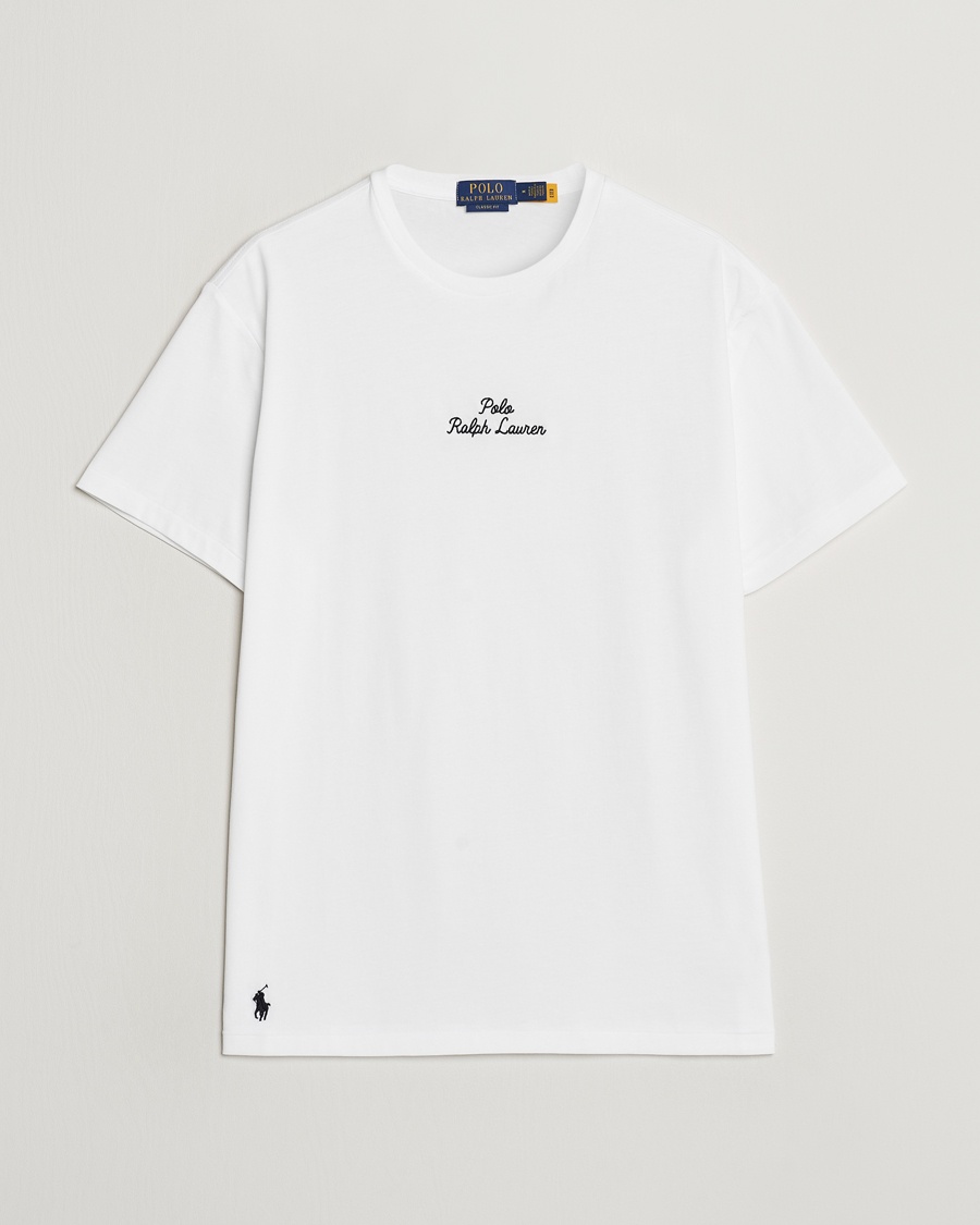 Herren | Treue-Rabatt für Stammkunden | Polo Ralph Lauren | Center Logo Crew Neck T-Shirt White