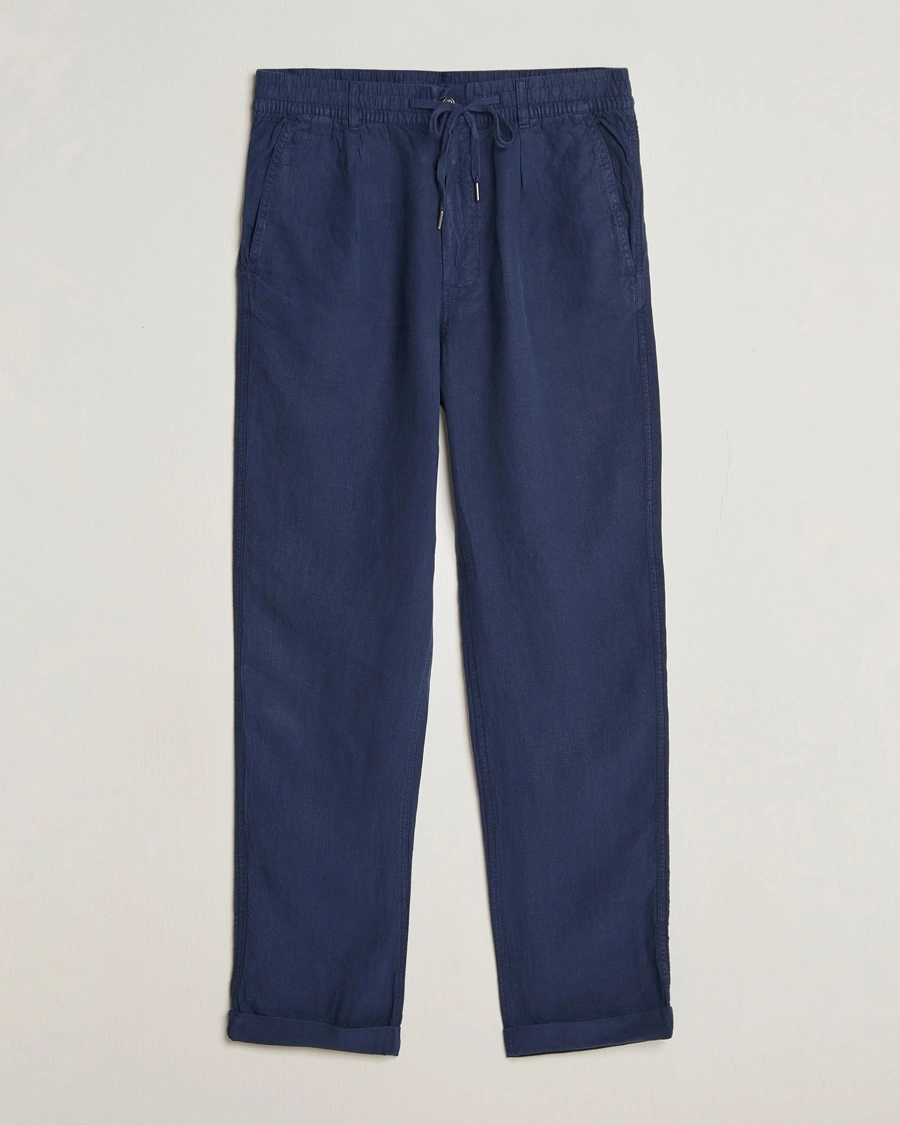 Polo Ralph Lauren Prepster Linen Trousers Newport Navy – Blau