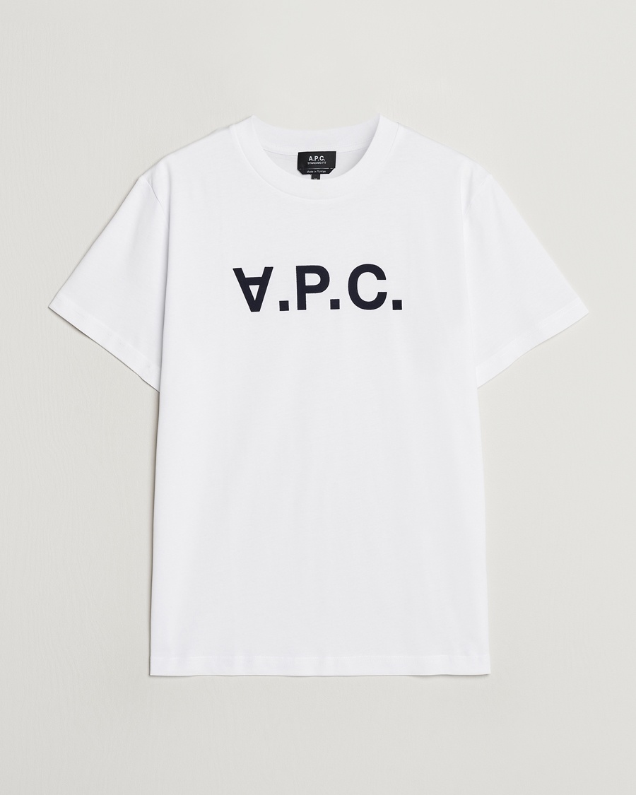 Herren | Sale | A.P.C. | VPC T-Shirt White/Dark Navy
