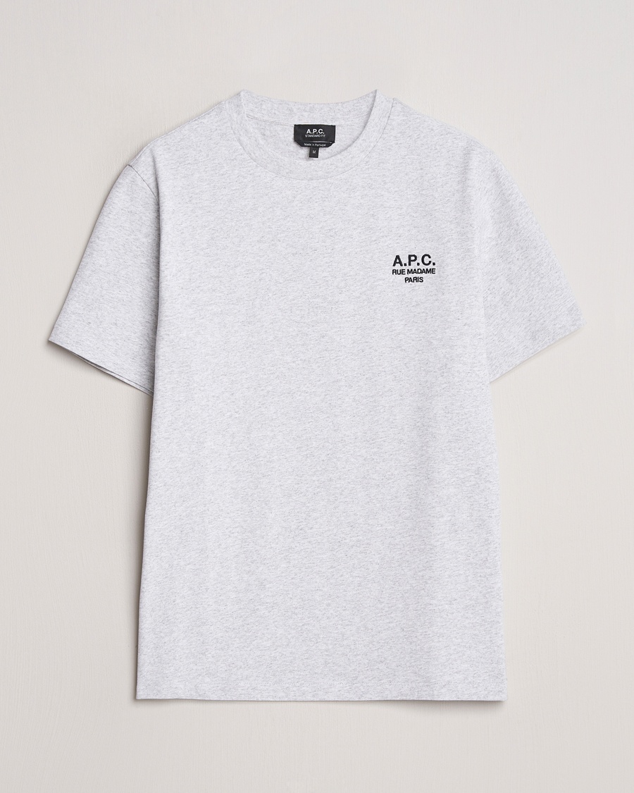 A.P.C. Rue Madame T-Shirt Heather Grey – Grau