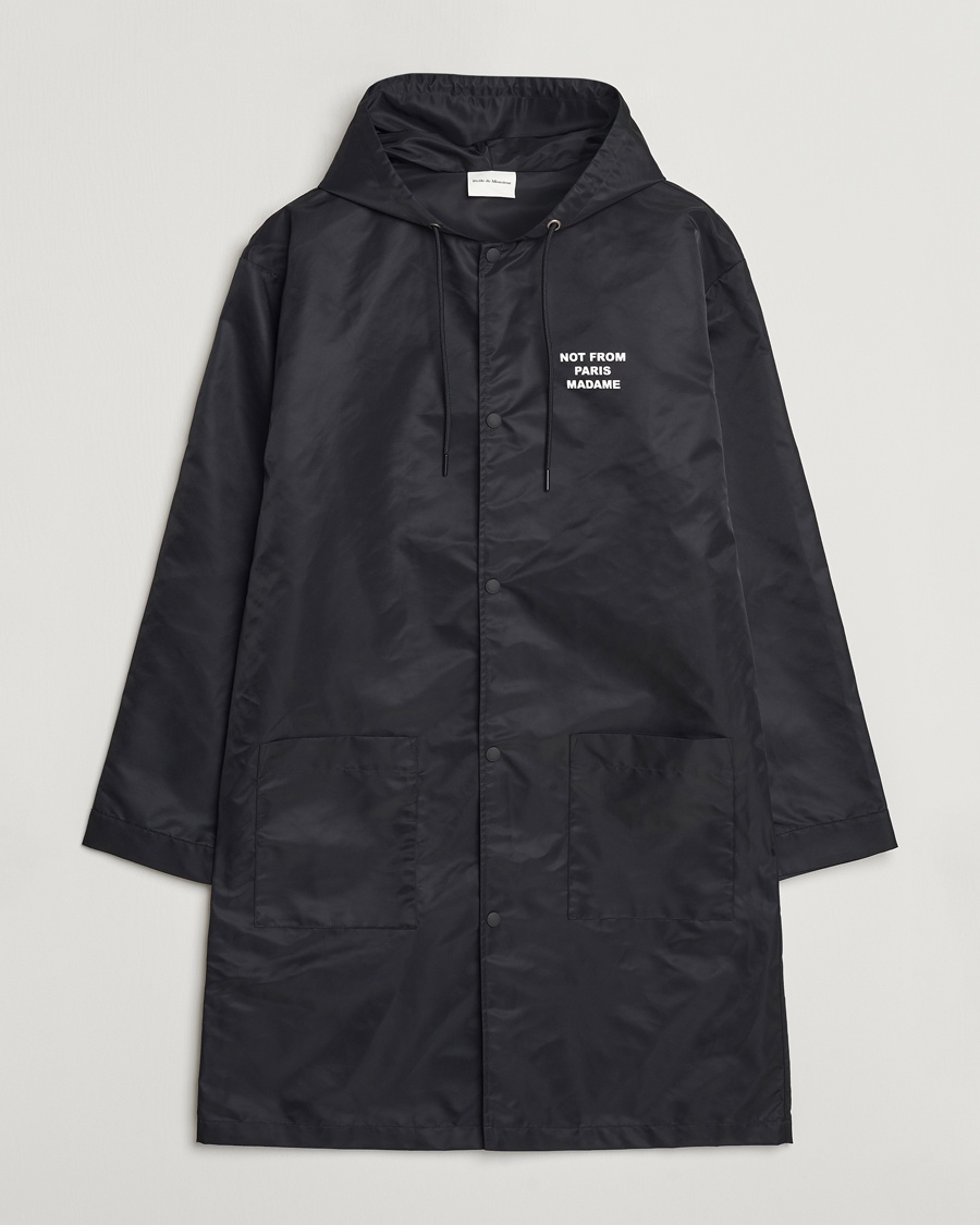 Herren | Übergangsjacken | Drôle de Monsieur | La Parka Slogan Coat Black
