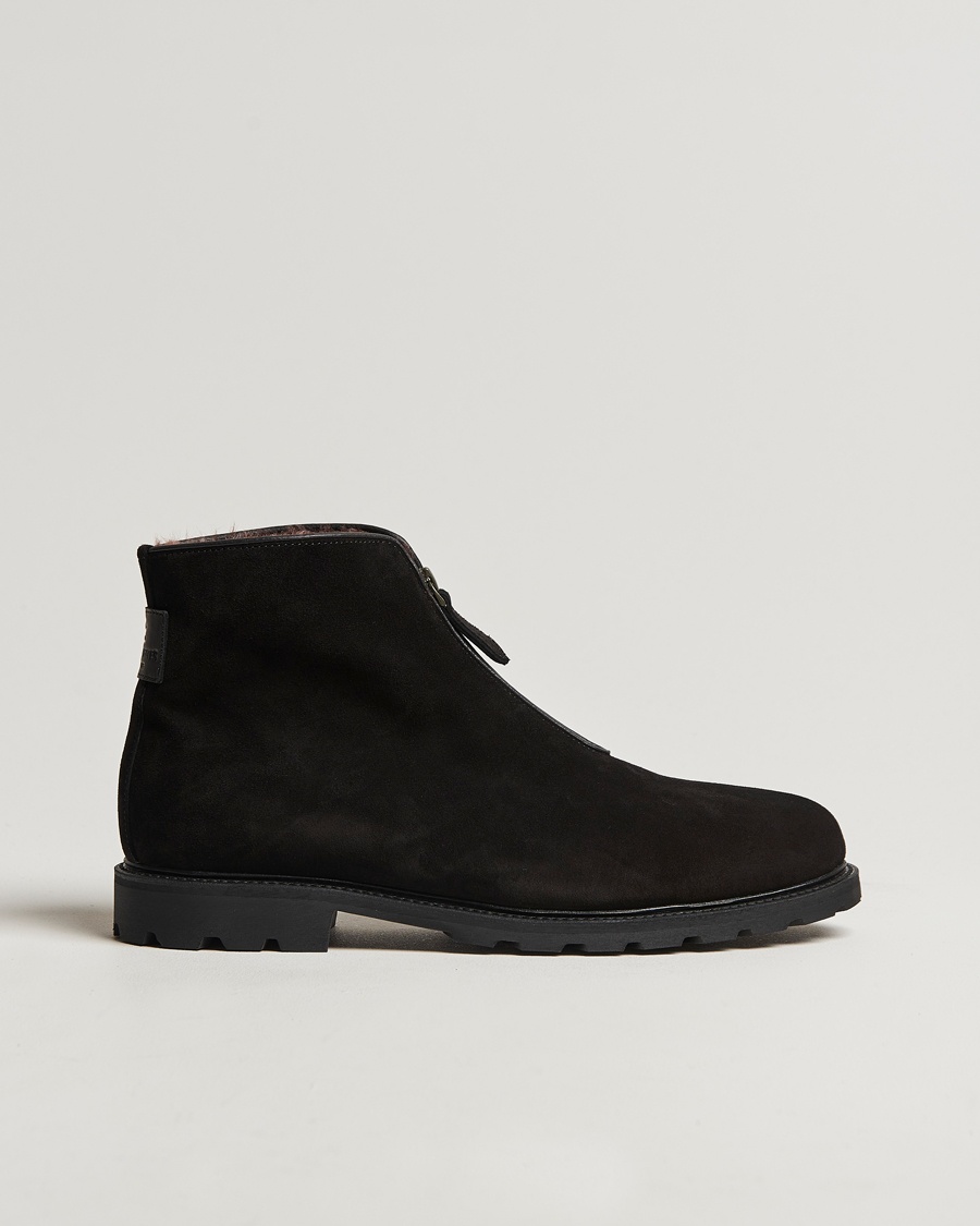 Herren | Handgefertigte Schuhe | Ludwig Reiter | Après Ski Black Suede
