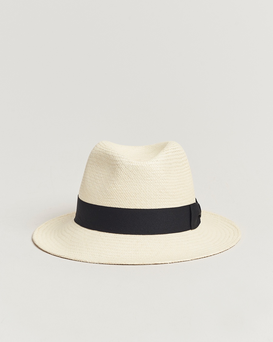 Wigéns Panama Hat White/Black – Weiß