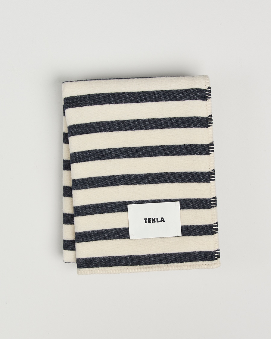 Herren | Decken | Tekla | Lambswool Blanket Magpie Stripes