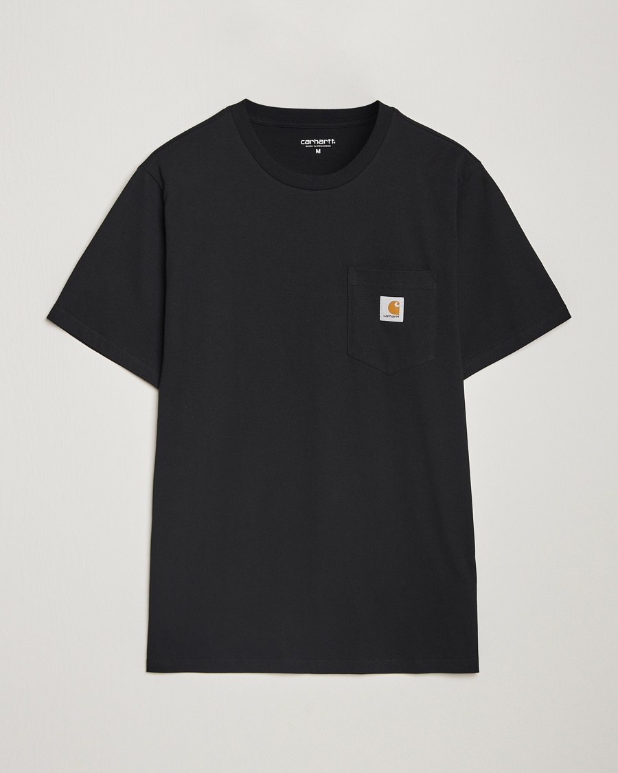 Herren | Schwartze t-shirts | Carhartt WIP | Pocket Cotton T-Shirt Black