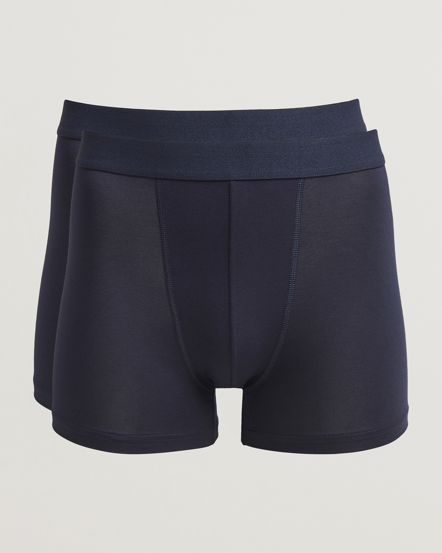 Herren | Kleidung | Bread & Boxers | 2-Pack Boxer Breif Modal Dark Navy