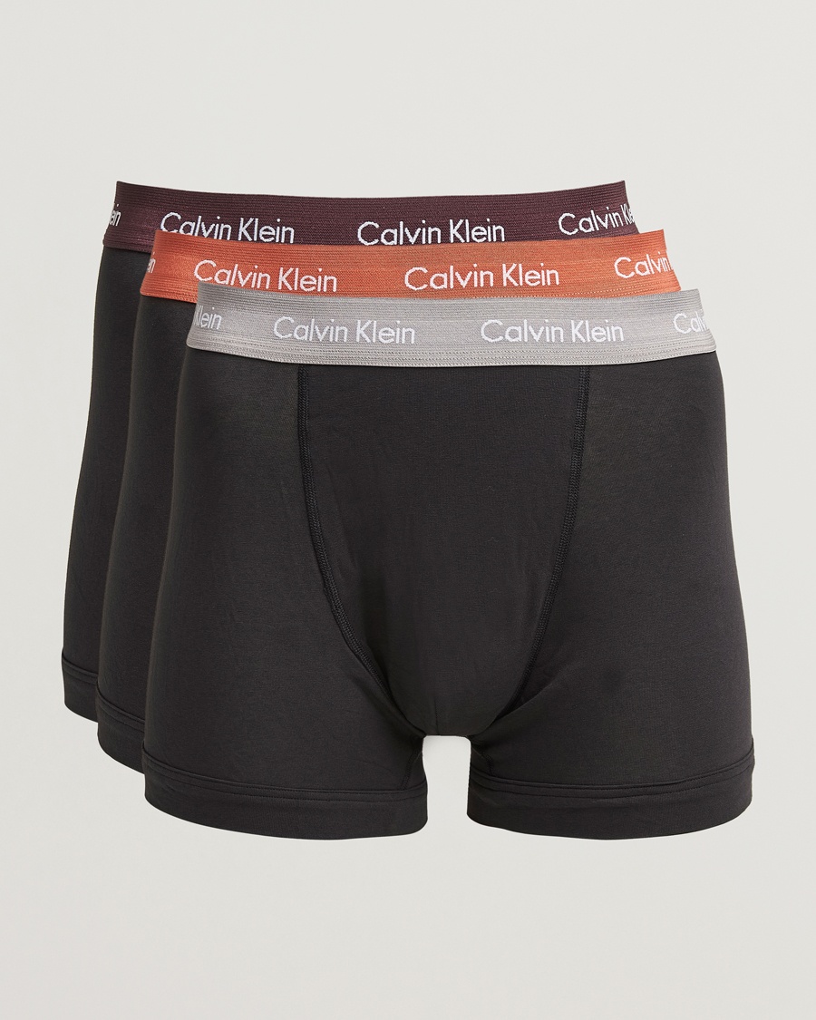 Herren | Kleidung | Calvin Klein | Cotton Stretch 3-Pack Trunk Black