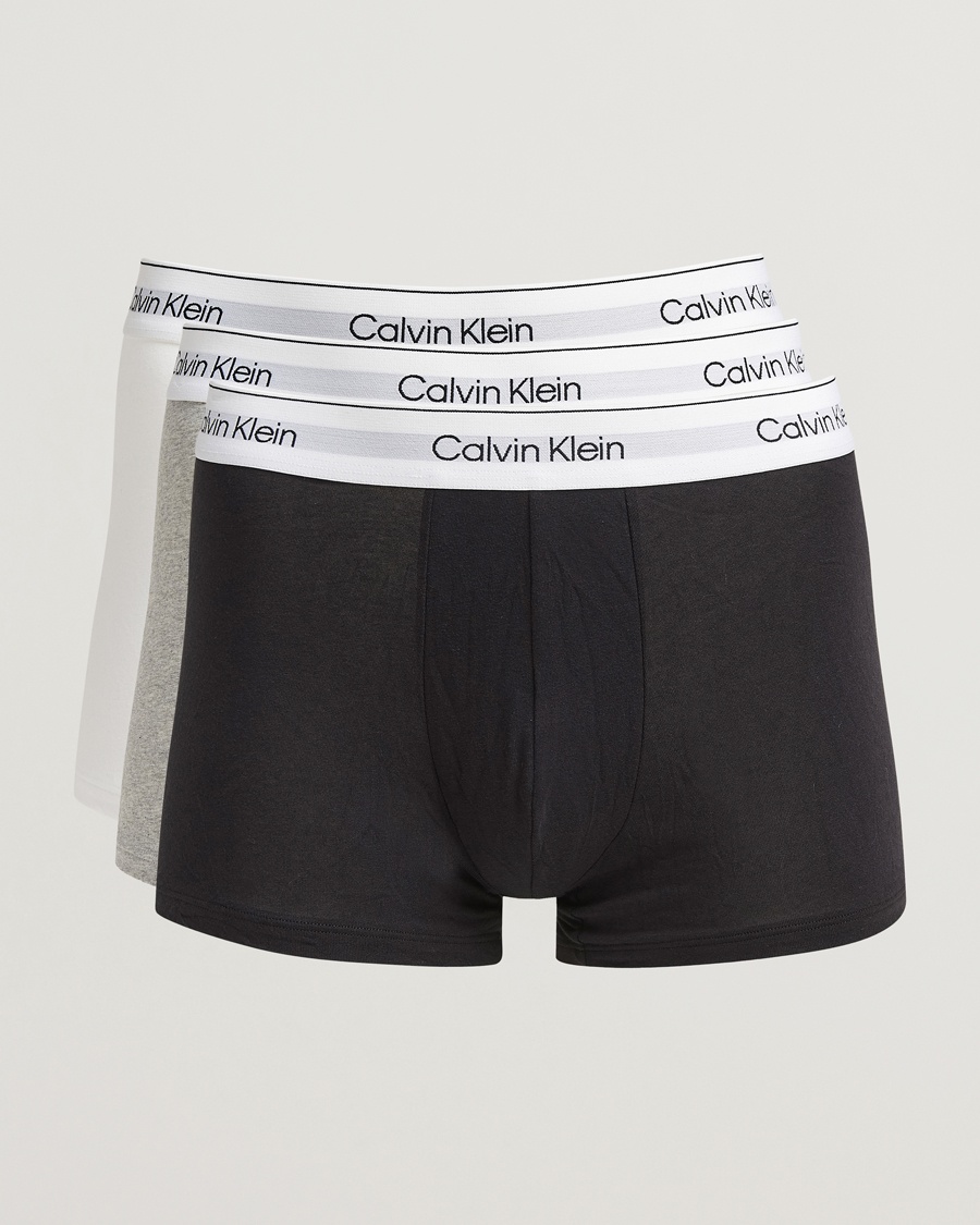 Herren | Kleidung | Calvin Klein | 3-Pack Icon Cotton Stretch Trunk Grey/Black/White