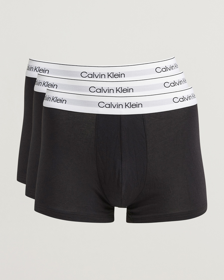 Herren | Kleidung | Calvin Klein | 3-Pack Icon Cotton Stretch Trunk Black