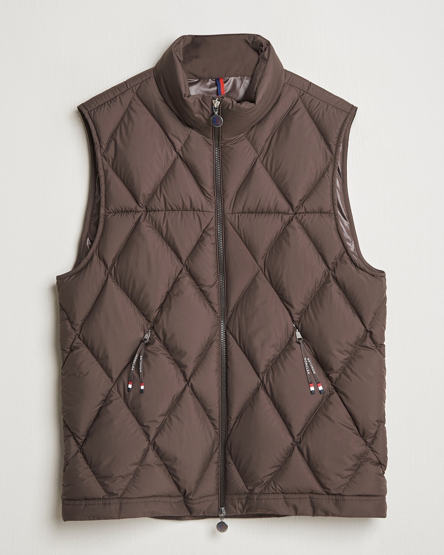Herren | 50% sale | Moncler | Aroula Quilted Down Vest Dark Brown