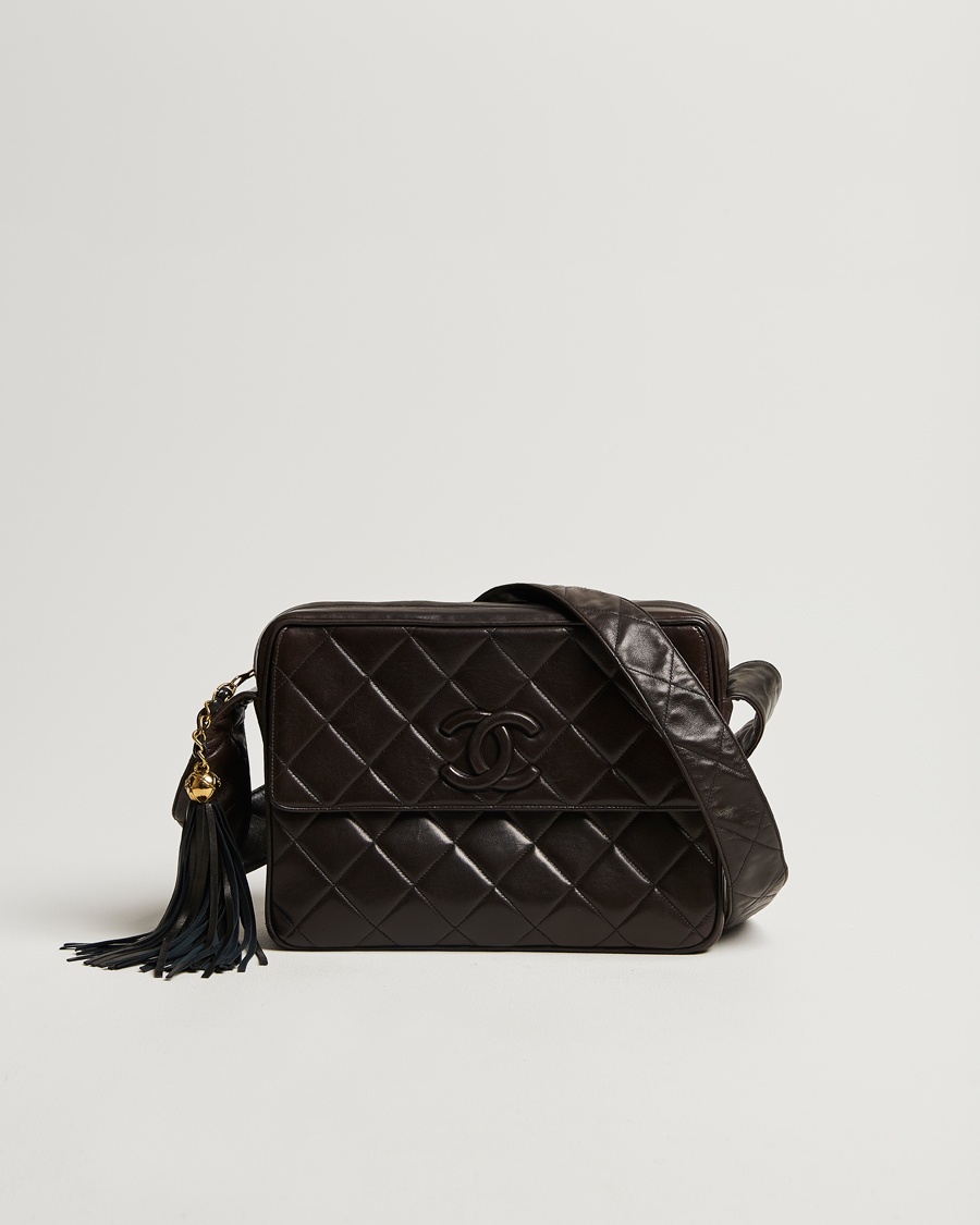 Herren | | Chanel Pre-Owned | Tassel Flap Shoulder Bag Black Lambskin