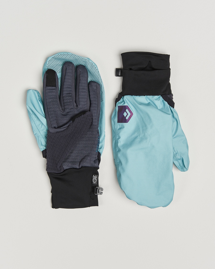 Black Diamond Gridtech Storm Hood Gloves Carbon/Glacier – Blau