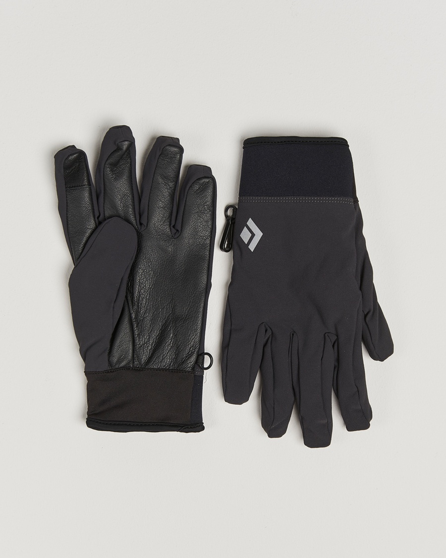 Black Diamond Midweight Softshell Gloves Smoke – Schwarz
