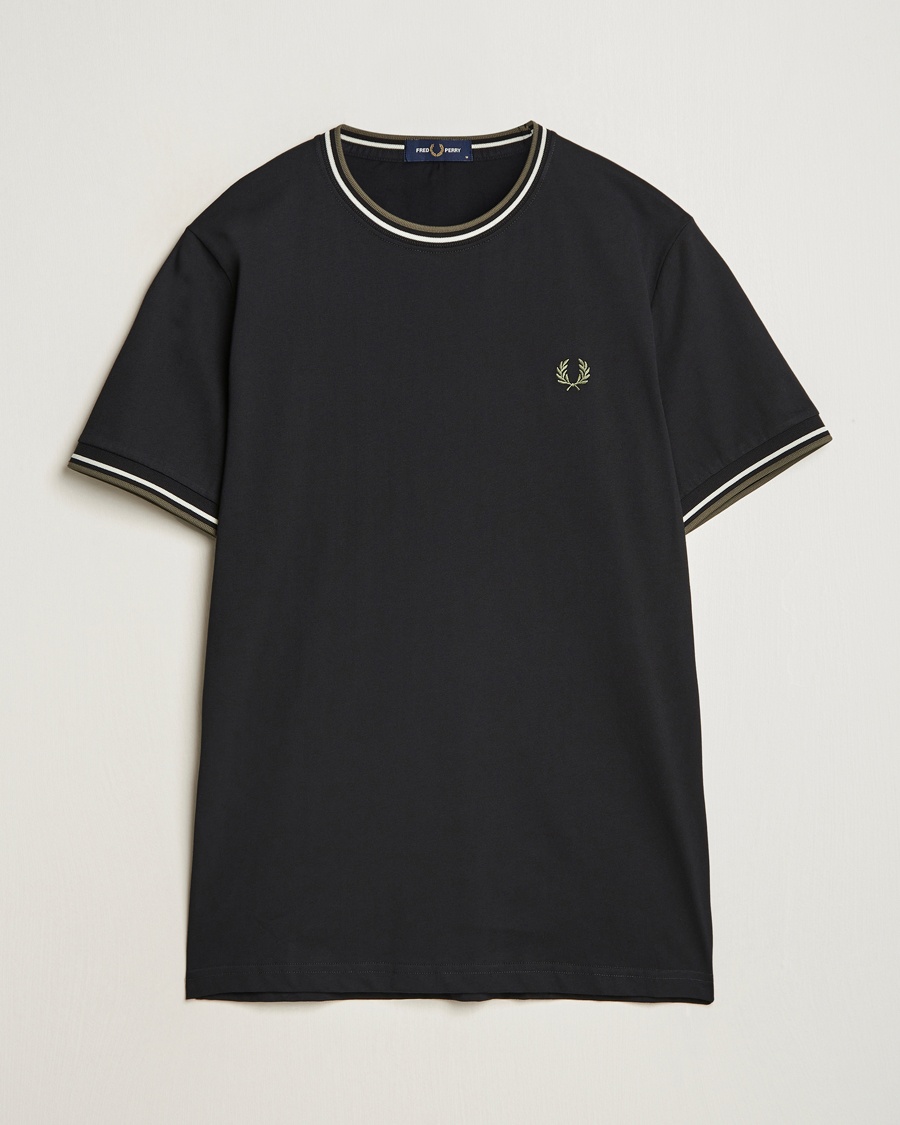 Fred Perry Twin Tipped T-Shirt Black – Schwarz