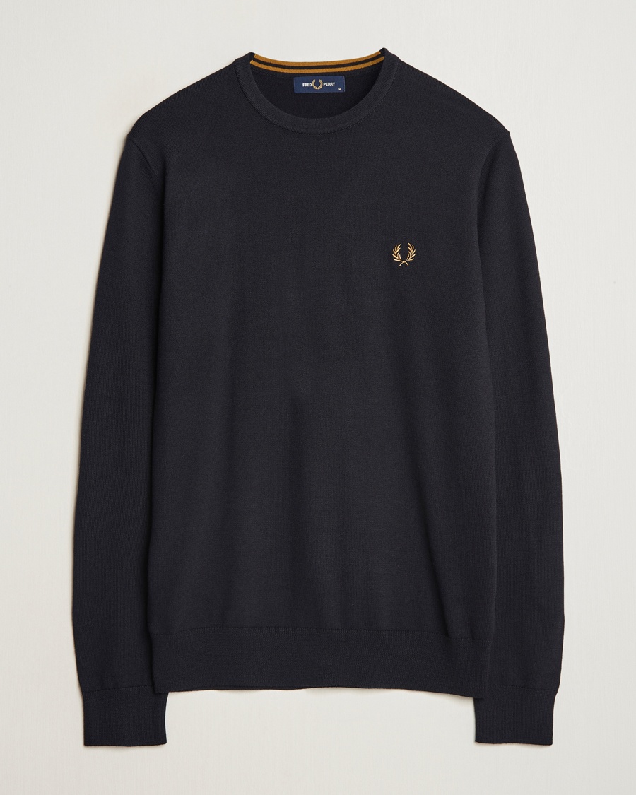 Herren | Fred Perry | Fred Perry | Classic Crew Neck Jumper Navy
