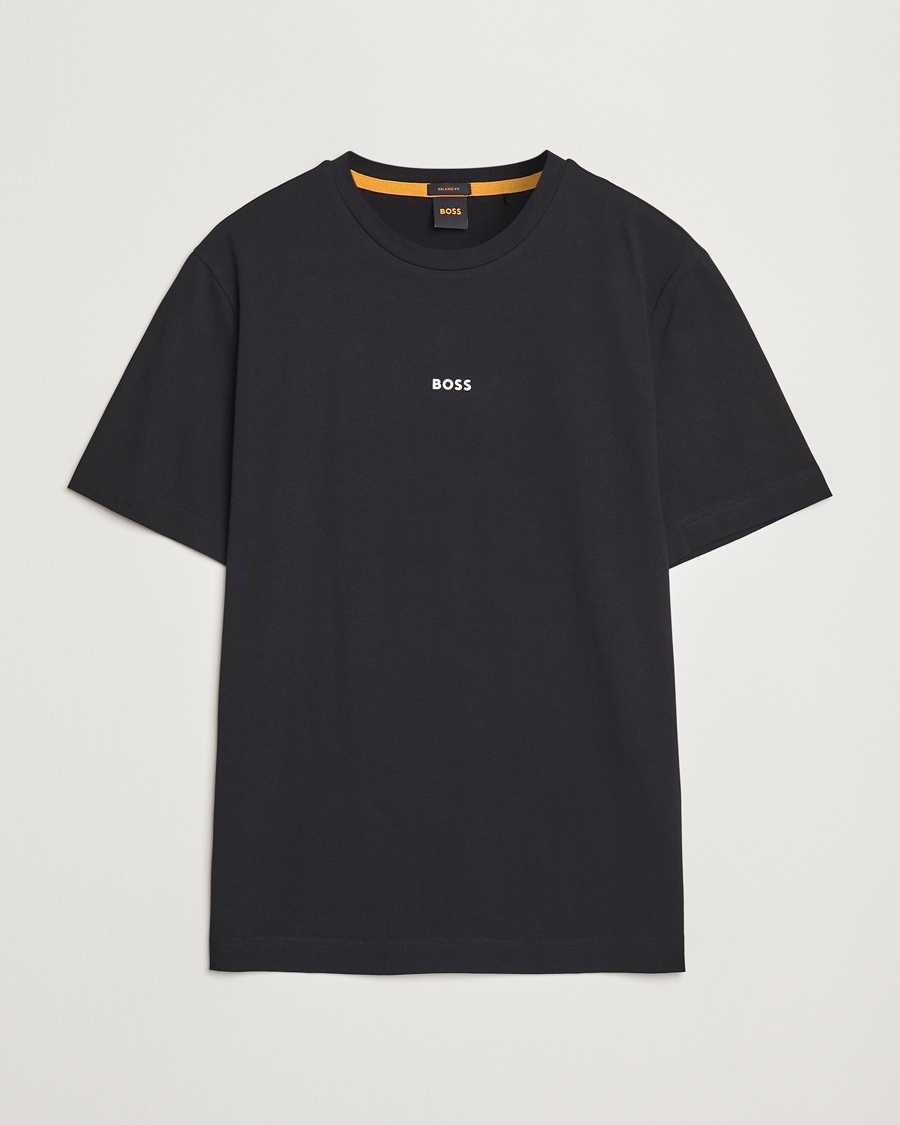 BOSS ORANGE Tchup Logo Crew Neck T-Shirt Black – Schwarz