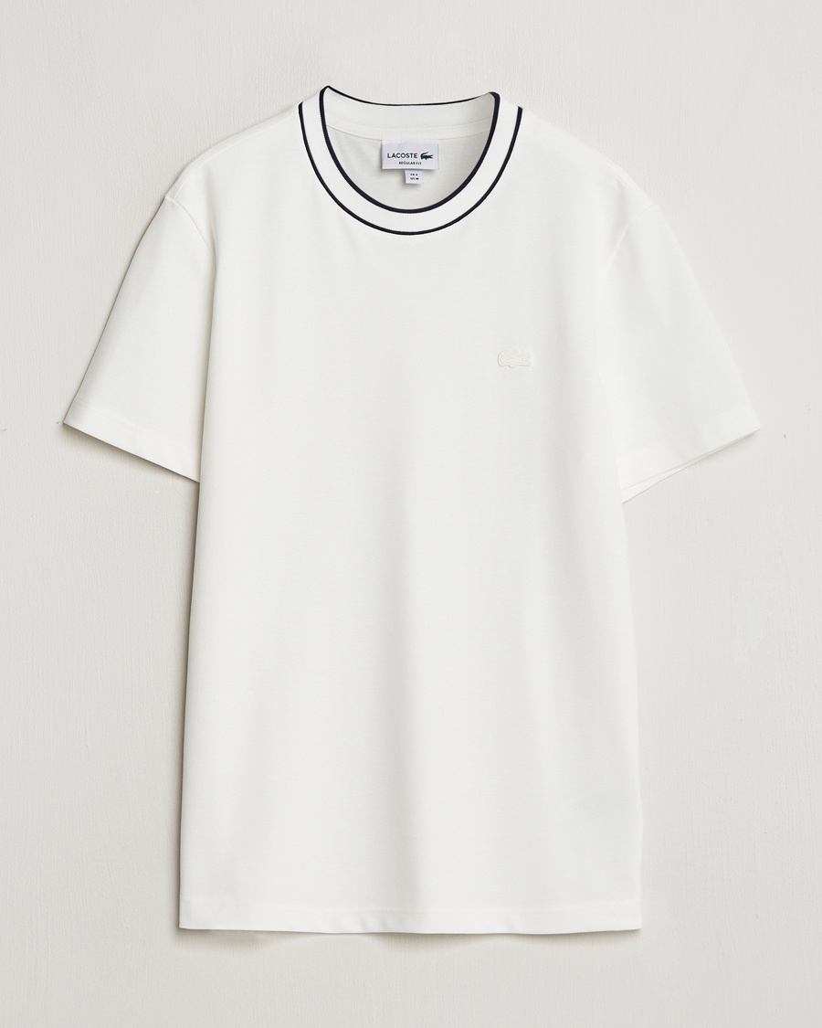 Lacoste Contrast Rib Piqué T-Shirt Flour