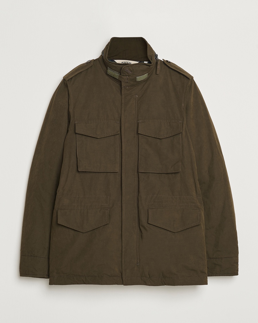 Herren | Frühlingsjacken | Aspesi | Cotton Field Jacket Military
