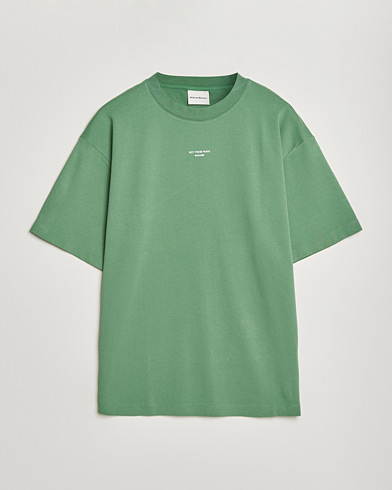 Drôle de Monsieur Classic Slogan T-Shirt Water Green – Grün